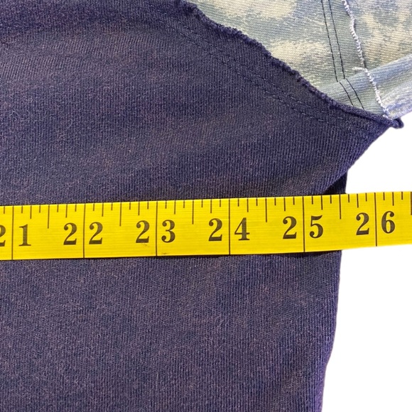 SOLD Free People We The Free Marley Cardigan Tee Top Purple Multi Size Large - Picture 10 of 13